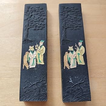 曹素功　中国製古墨 Amazon.co.jp: 中国古墨 気叶金蘭 27g 徽歙曹素功堯千造 2本